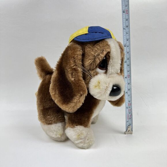 APPLAUSE Bassett Hound Dog Plush Strutting Sad Sam 2342 Ballcap Stuffed VTG 80s - Picture 7 of 8